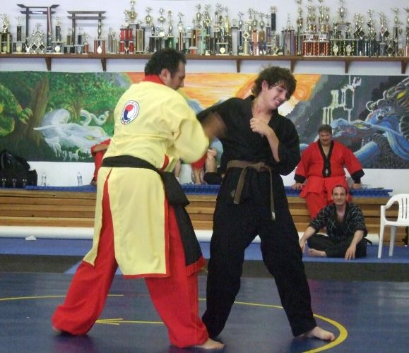 Kuk Sa Nim and Brandon De Alba demonstrate empty hand self defense techniques